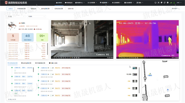 旗晟四足巡檢機器人系統